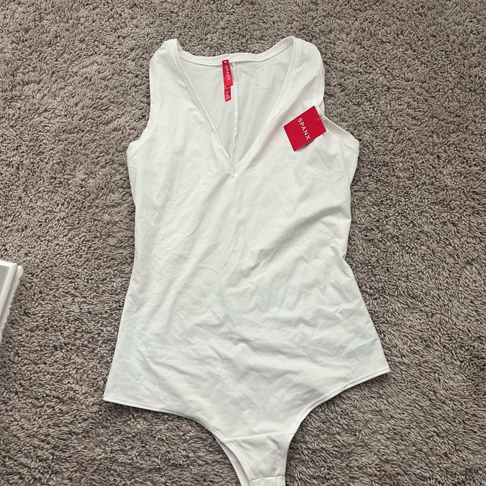 SPANX White Bodysuit